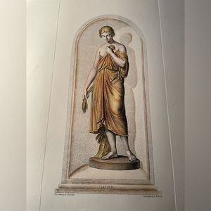 Vintage Hand Colored Engraving